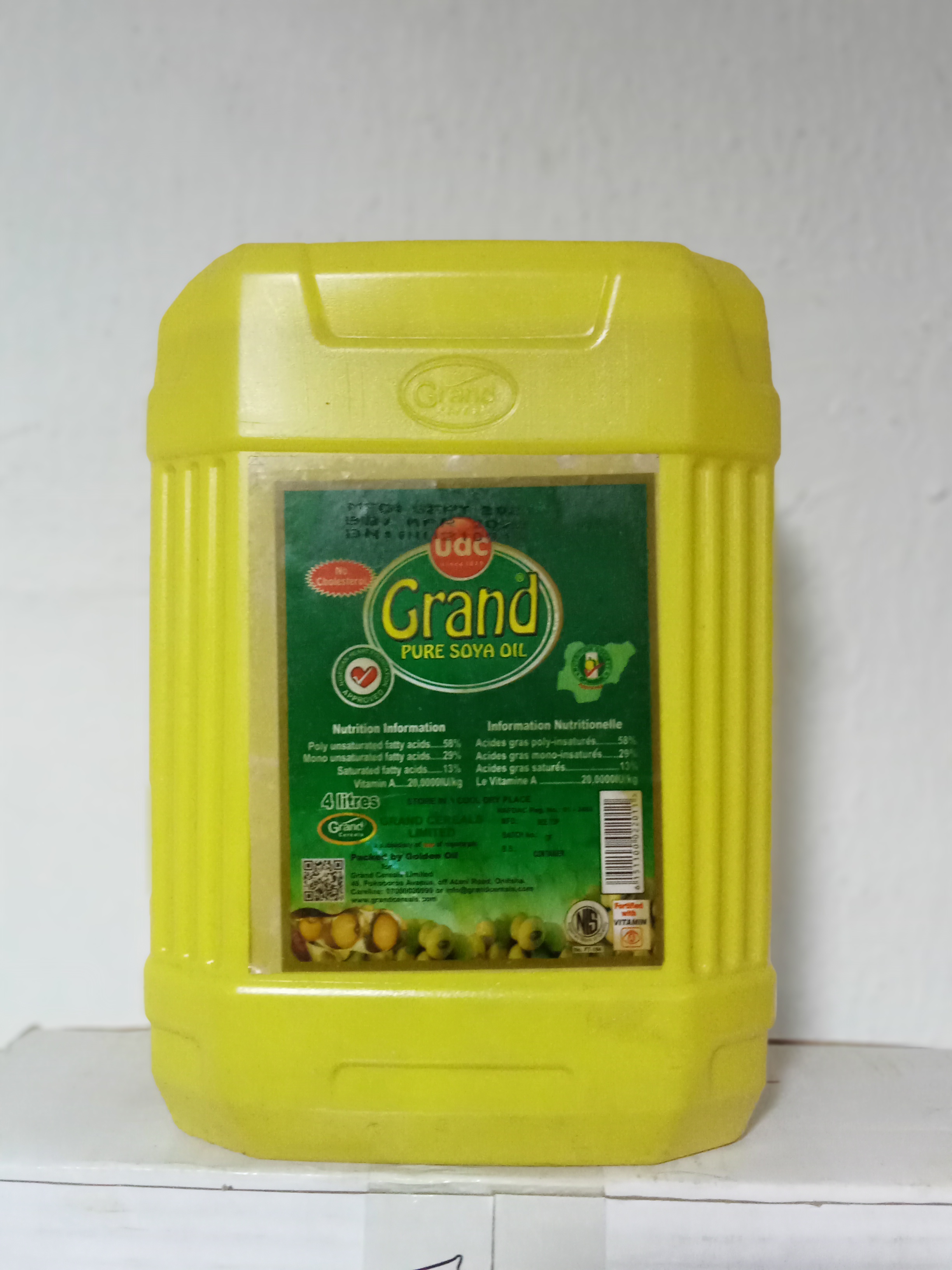 GRAND PURE SOYA OIL 5L